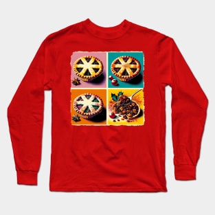 Mince Pie Marvel: A Pop Art Extravaganza - Classic Christmas Long Sleeve T-Shirt